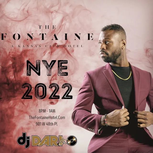 New Year's Eve 2022 flyer for The Fontaine hotel