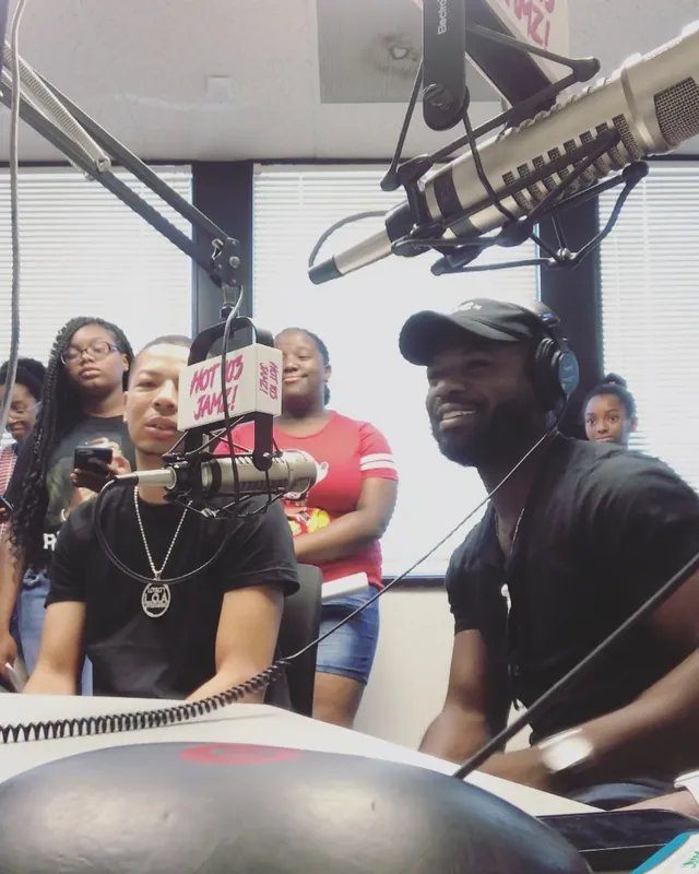 dj Darko on a radio broadcast
